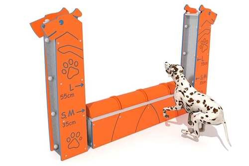 muro salto para perros agility 3d