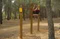 circuito vita gimnasio al aire libre en madera de pino