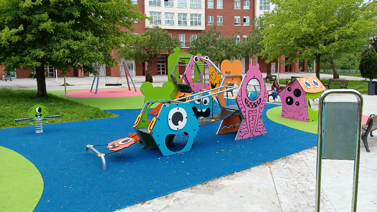parque infantil spooky epdm en1176 hdpe inox