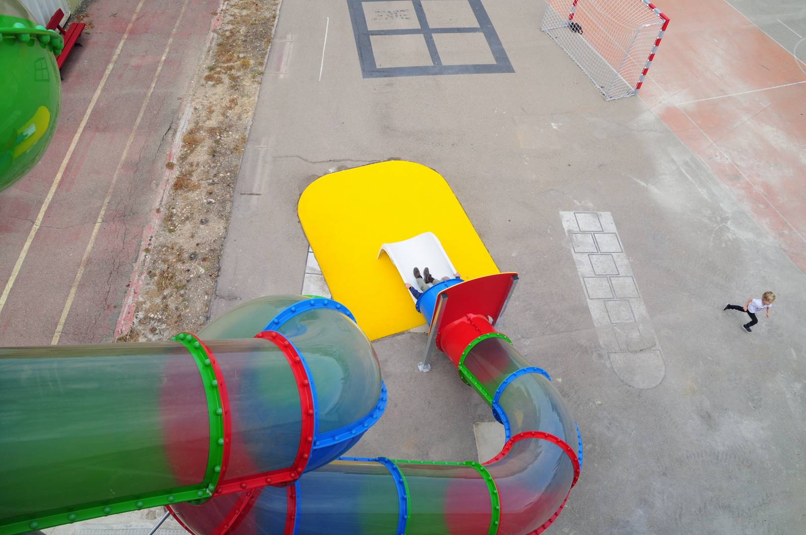 tobogan tubo transparente