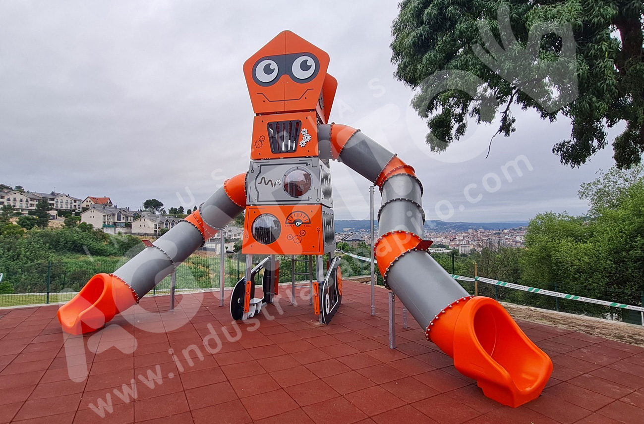 multijuego gigante robot toboganes gruta ourense