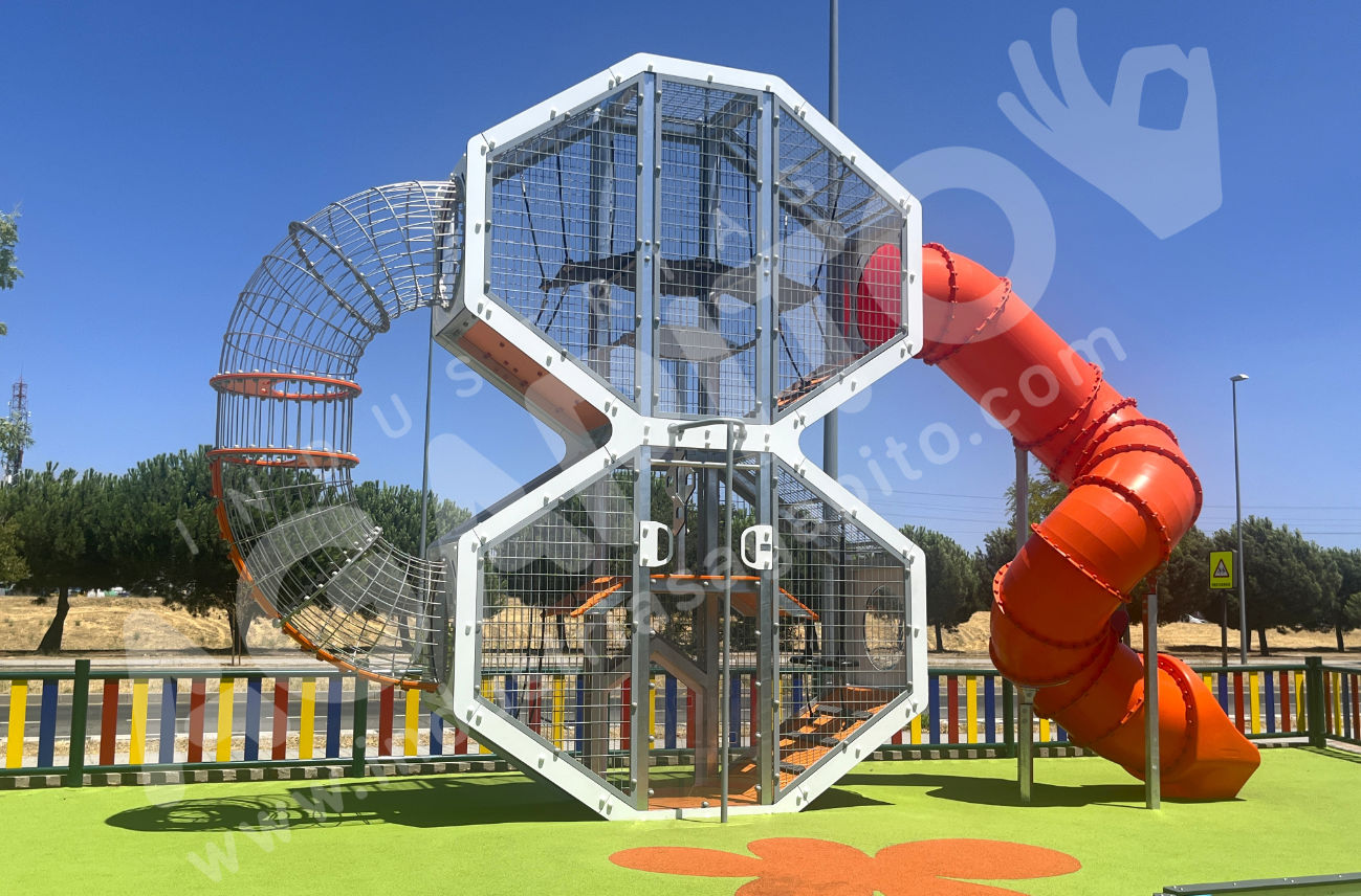 parque infantil laberinto cuerdas alcorcon