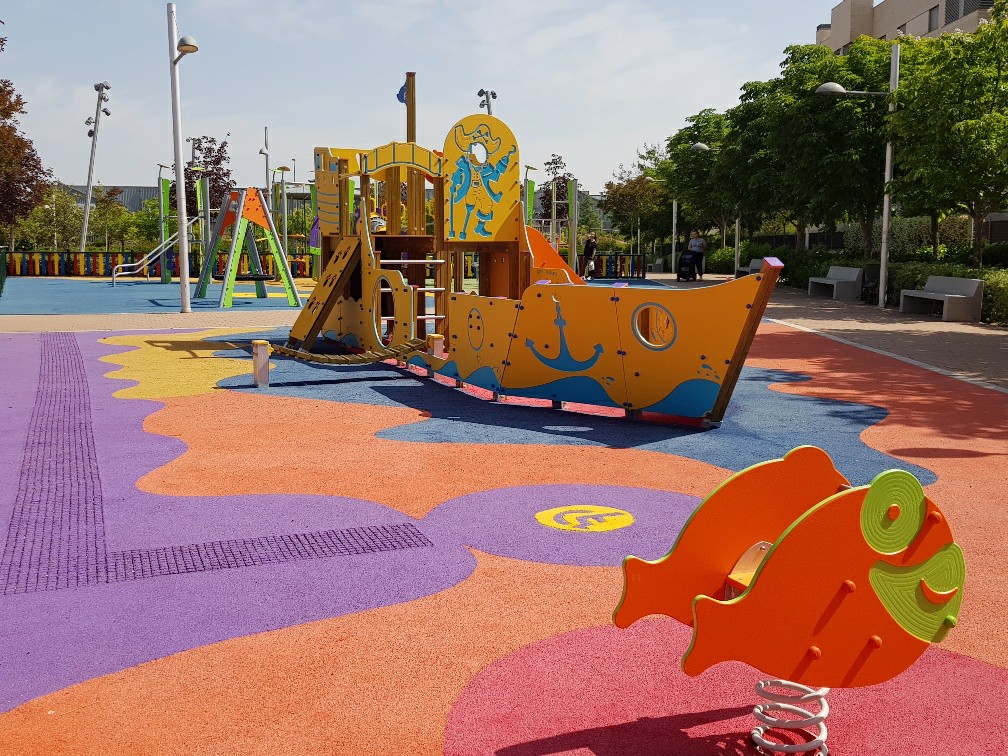 galeon inclusivo epdm silla ruedas