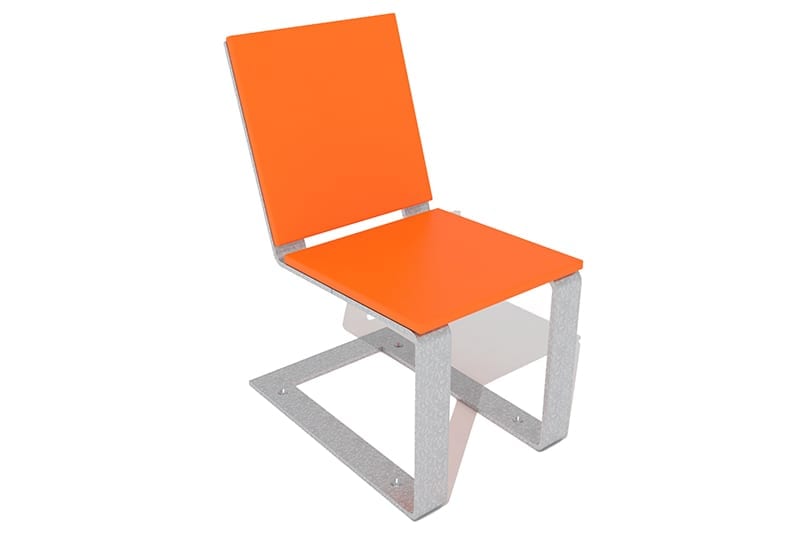 silla urbana plastico hdpe