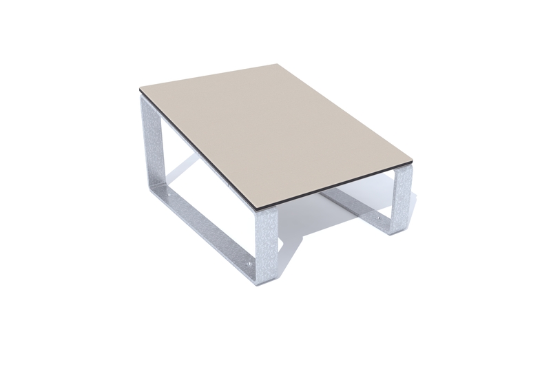banqueta urbana plastico hdpe 3d