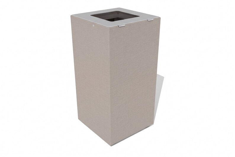 papelera urbana polietileno libre mantenimiento 3d