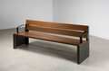 banco madera tropical elegante exclusivo
