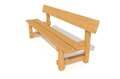 banco madera rustico natural 3d