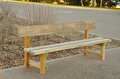banco madera rustico para ambiente natural