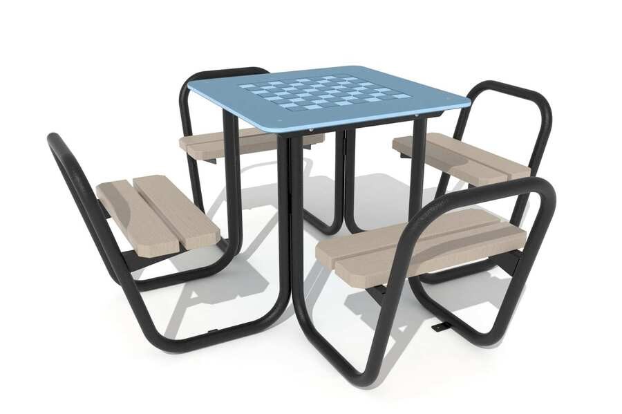 mesa urbana ajedrez para parques 3d