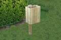 papelera madera pino rustica