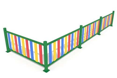valla metalica para parques infantiles 3d