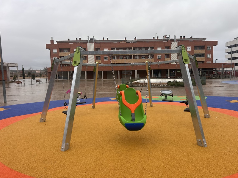 columpio hexagonal integracion asiento discapacitados