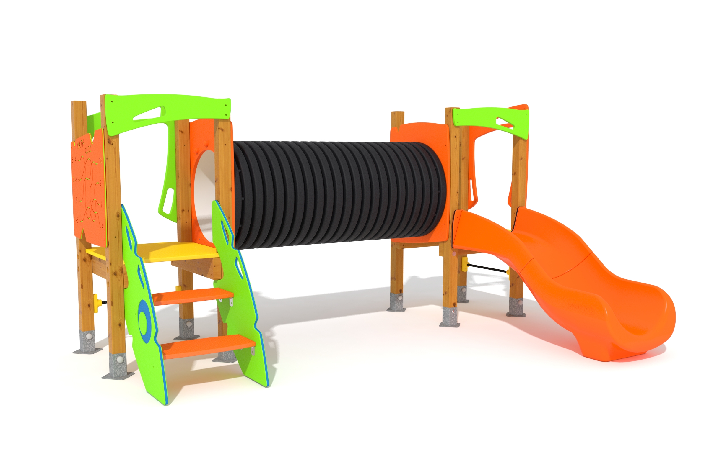 multijuego tunel torre madera homologado 3d