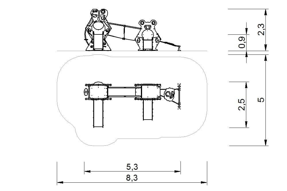 multijuego tematico monstruitos homologado en1176 2d