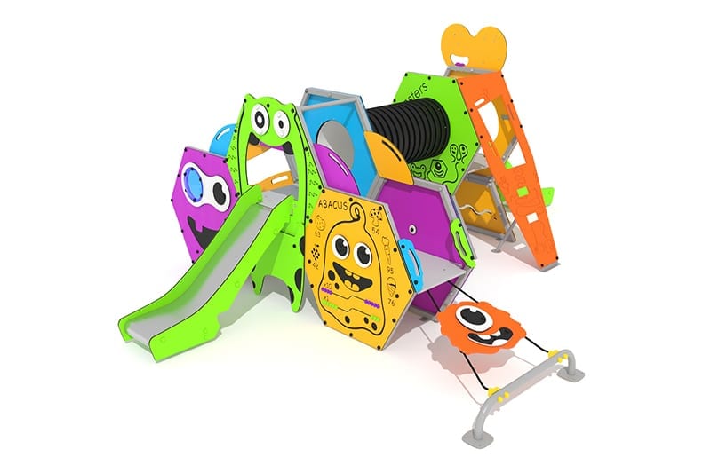 estructura de juego tematizada monstruos 3d