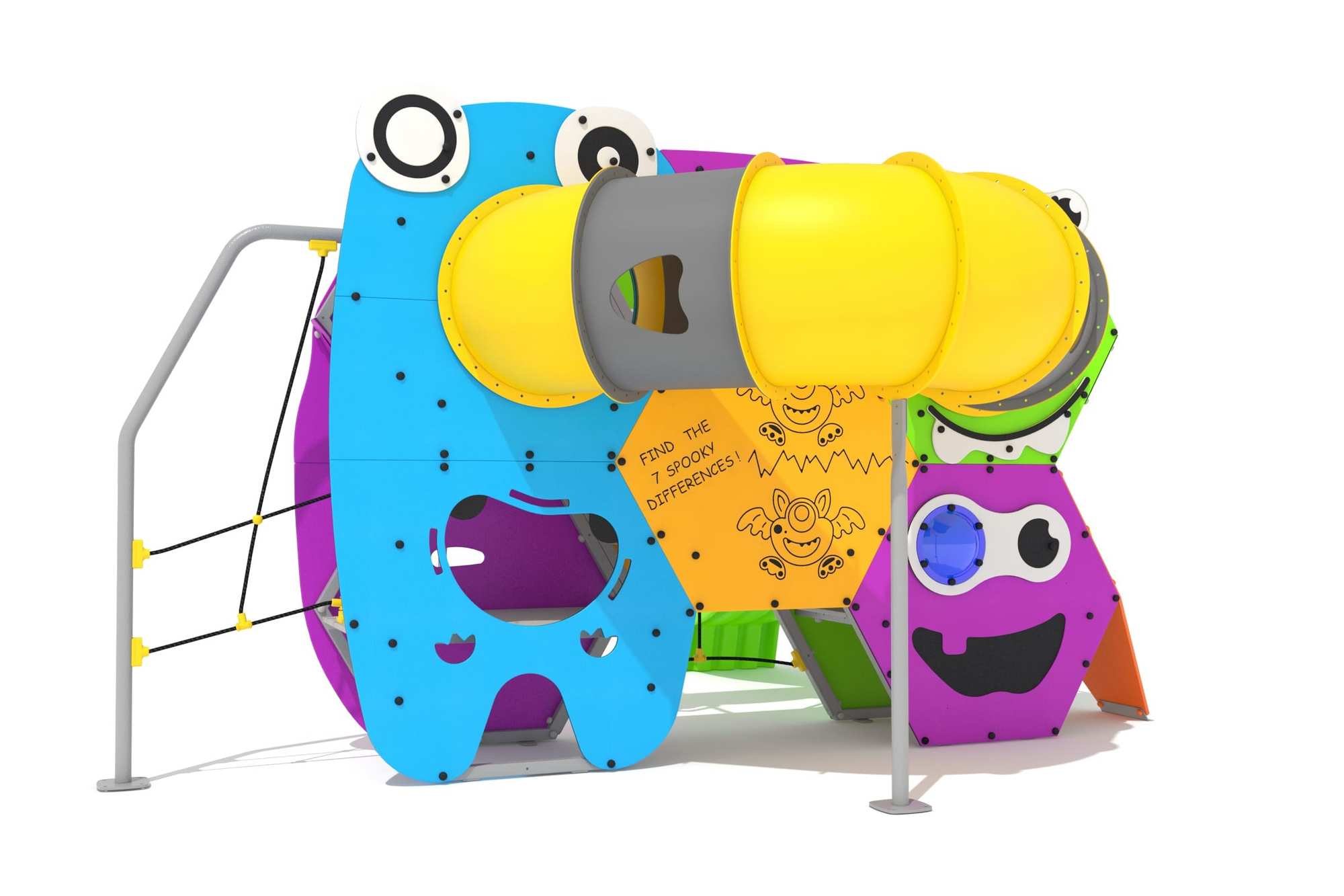 juego singular monster tubo tunel cerrado 3d