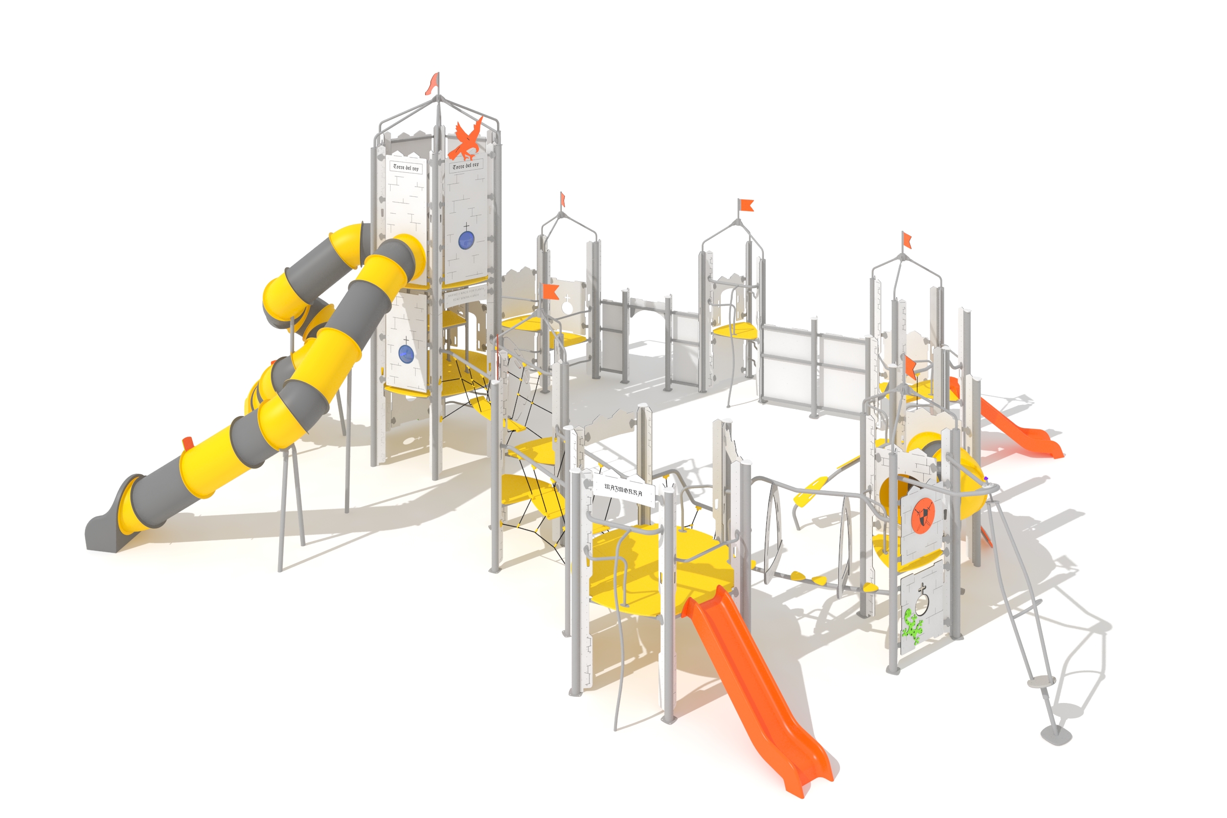 r4264p castillo para parques infantiles publicos 3d