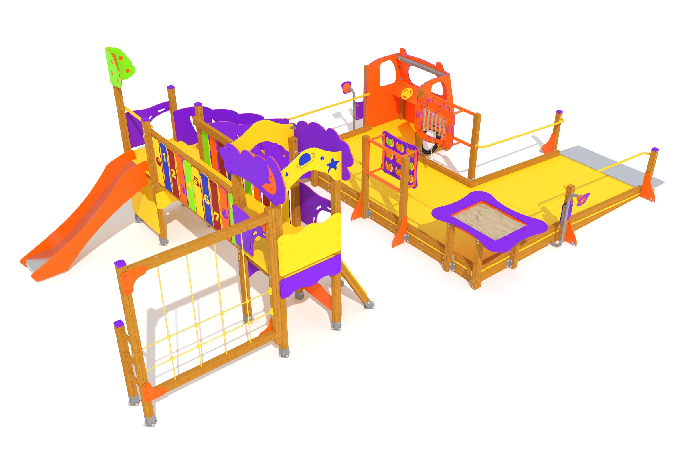 02 multijuego silla ruedas tematizado bombero 3d