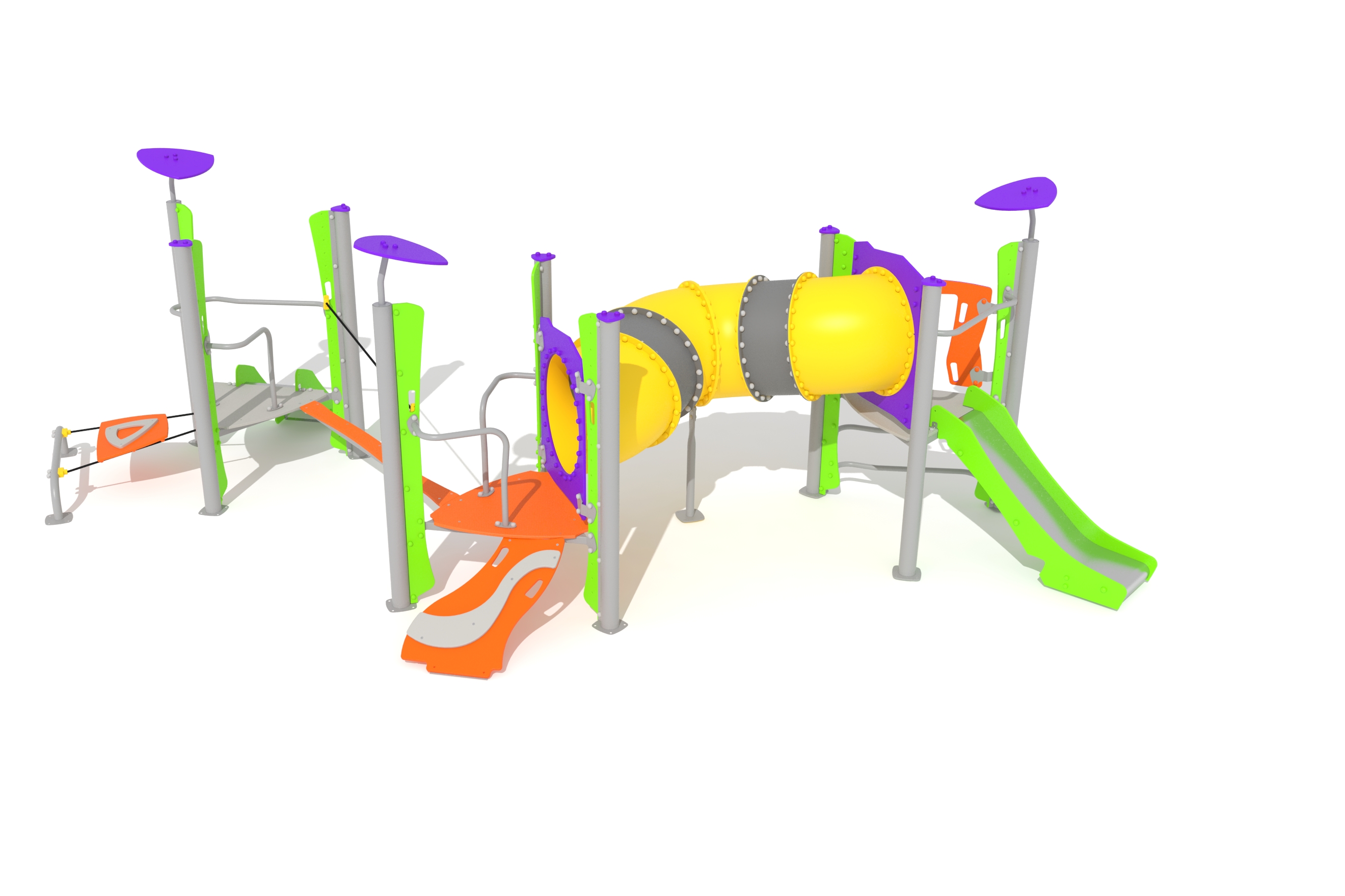 multiestructura para parques infantiles exterior 3d