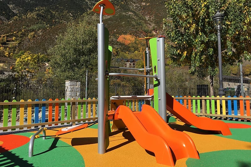 doble torre de juego certificada para parques infantiles