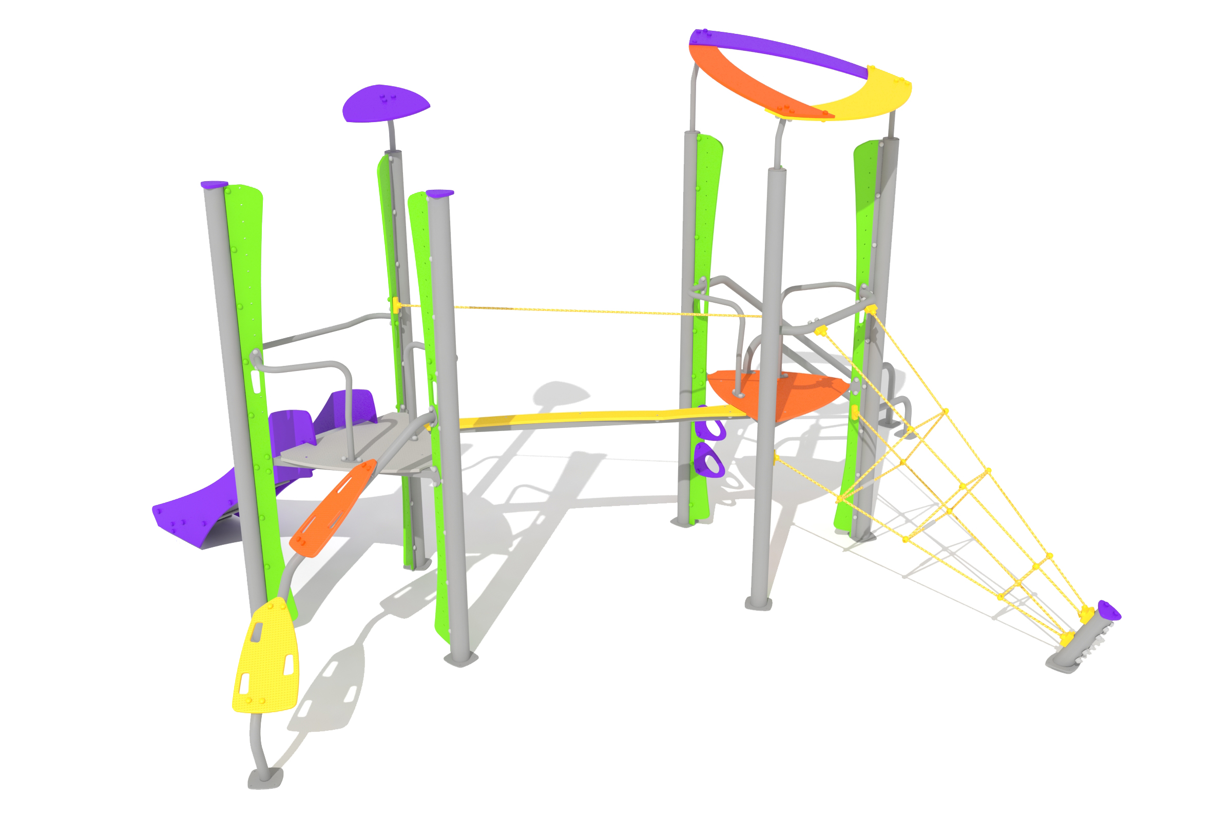 multiestructura de juego infantil norma seguridad europea 3d