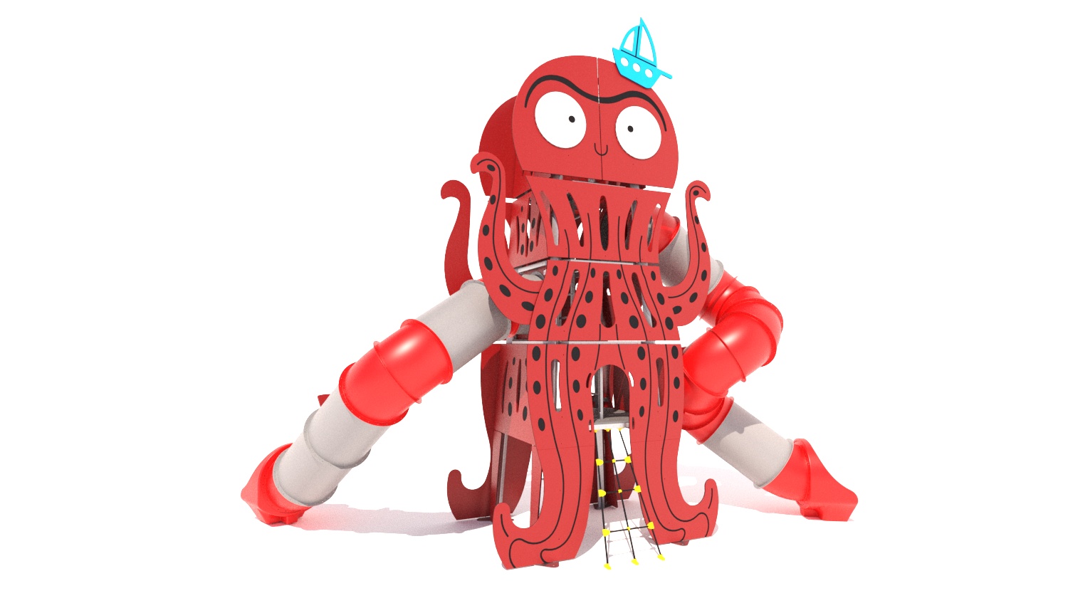 torre multijuego tematica kraken mar 3d