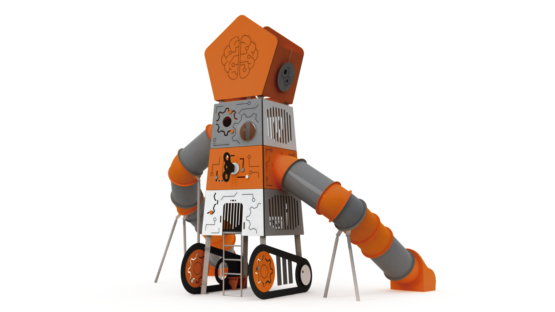 torre gigante para parques robot ciencia