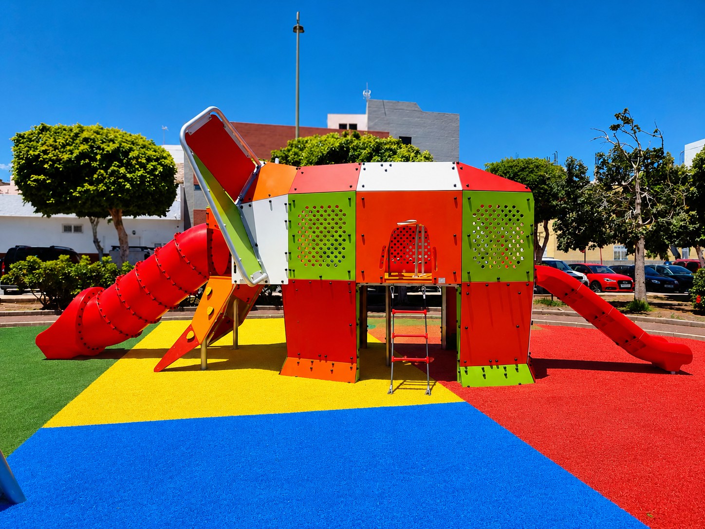 multijuego animal gigante elefante multicolor cesped