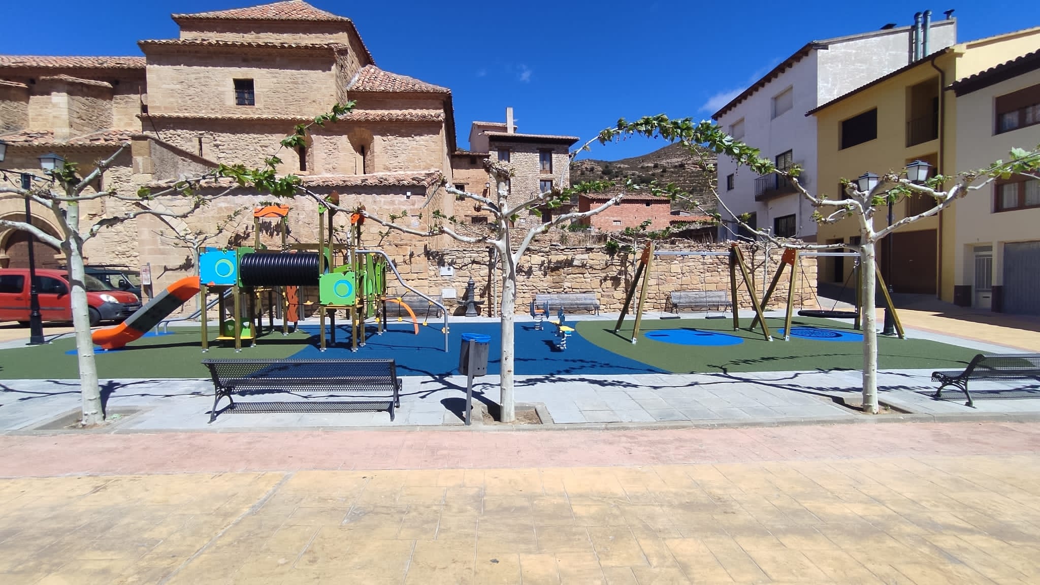 suelo de sbr encapsulado amortiguador para parques infantiles