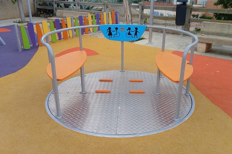 carrusel certificado para ninos con silla de ruedas