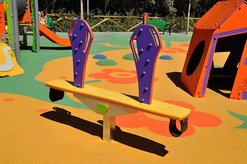 balance triple para areas infantiles de exterior