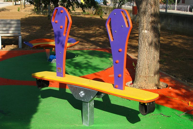 balance triple para areas infantiles de exterior