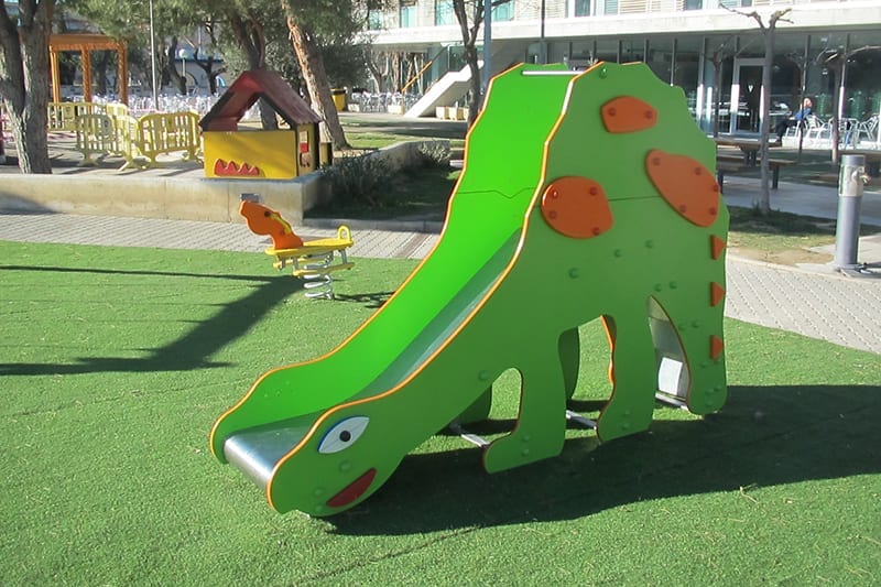 tobogan figurativo dinosaurio parques infantiles