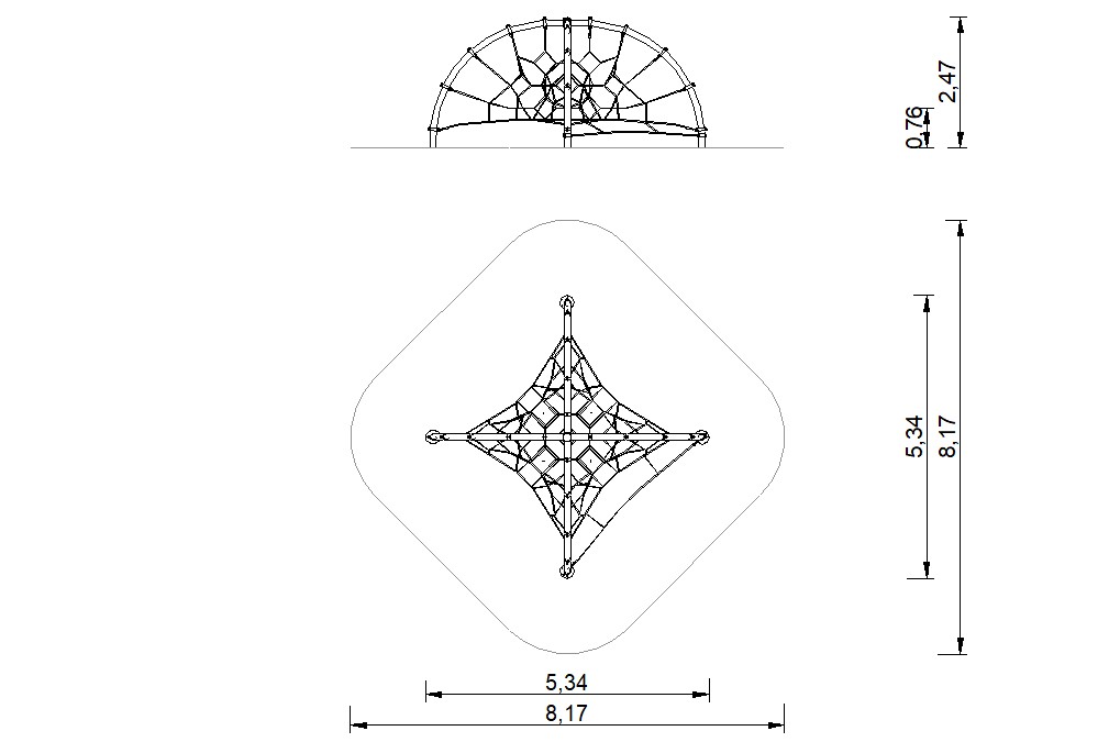 circuito de cuerdas boveda integracion tridimensional 2d