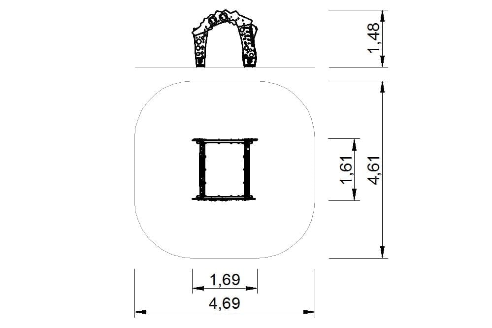 plano casita adaptada silla ruedas infantil 2d