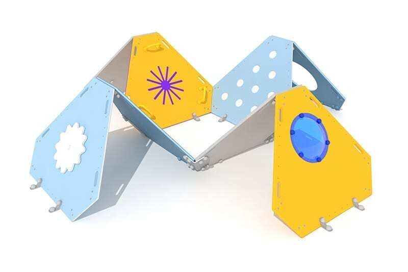 juego modular polietileno certificado para parques 3d
