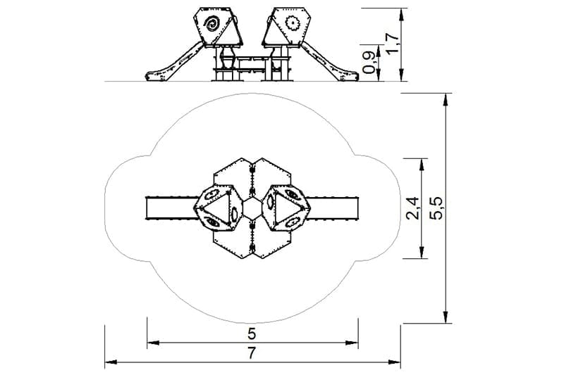 plano multijuego multiplataforma torres tobogan 2d