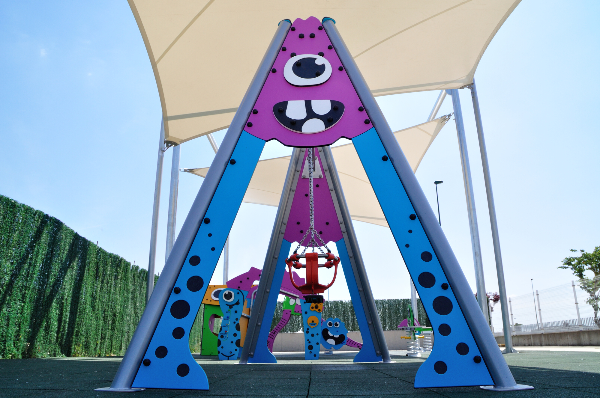 cubricion textil parques infantiles