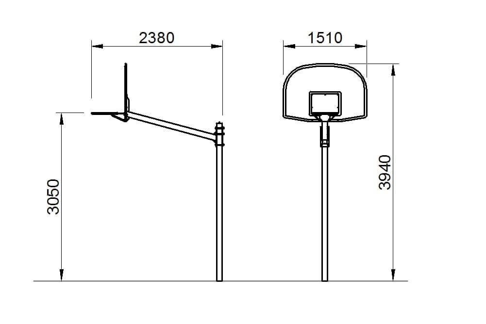 canasta baloncesto 2d