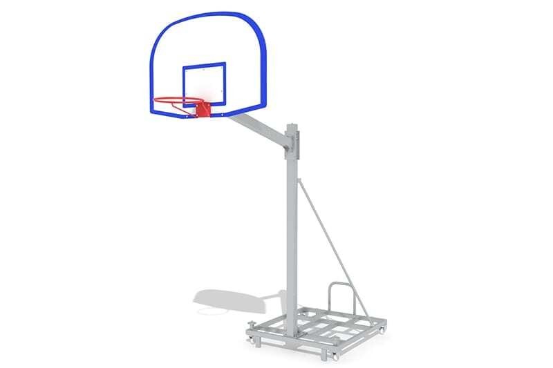 canasta baloncesto trasladable 3d