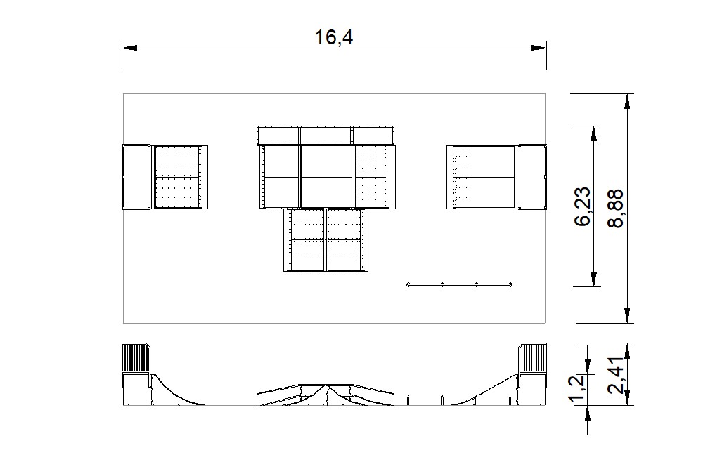 circuito skate park 2d