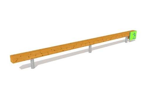 barra equilibrio madera 3d