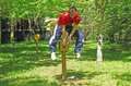 potro salto exterior fijo madera