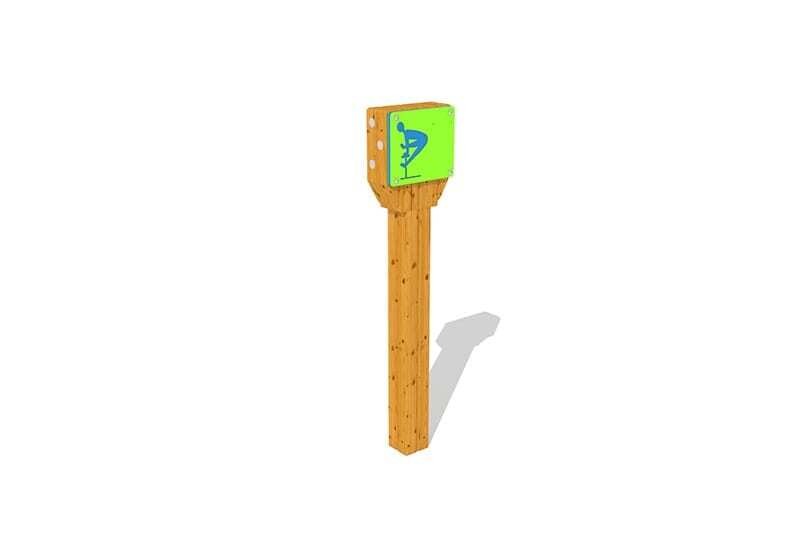 potro salto exterior fijo madera 3d