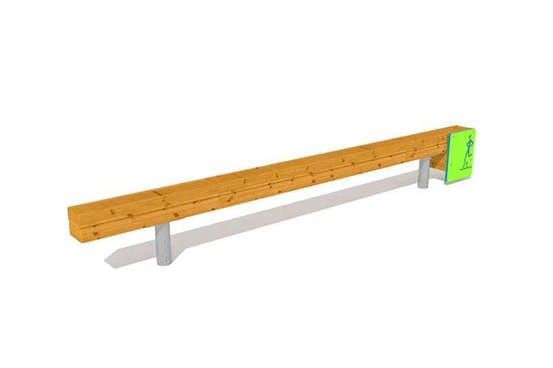 valla salto lateral madera natural 3d