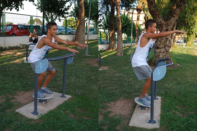 plato equilibrio para fortalecer la musculatura inferior