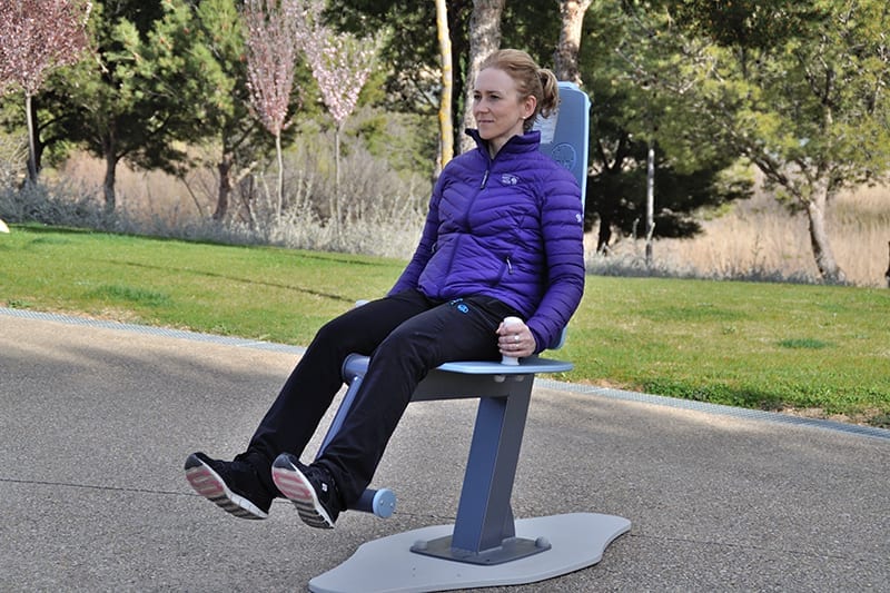 maquina flexion extension rodilla exterior