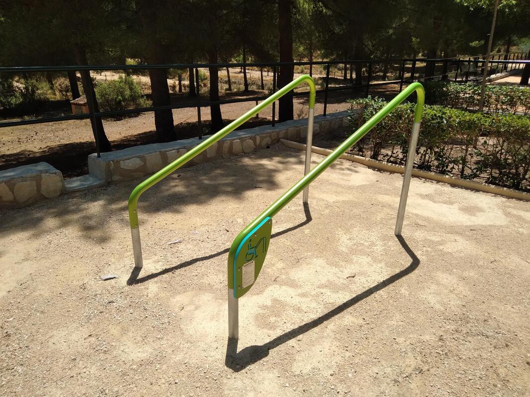 doble barra paralela inclinada workout