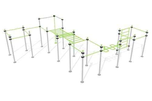 estructura postes barras calistenia certificado norma en16630 3d